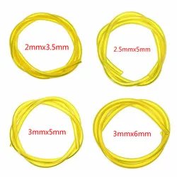 Línea de combustible de 1 metro de longitud, tubo de cuerda de manguera, línea de gasolina para recortadora, herramienta de soplado de motosierra, 2x3,5mm/2,5x5mm/3x5mm/3x6mm