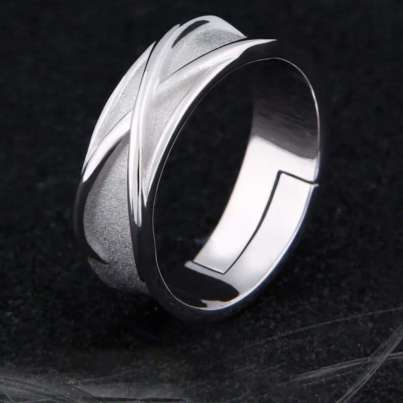 Anime Super Z Goku DBZ Black Adjustable 925 Sterling Silver Time Finger Ring For Women Men Cosplay Jewelry Ring Band Gifts