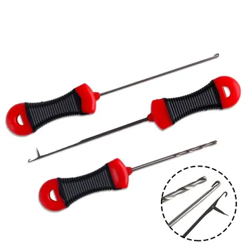 1/4 Pcs Hot Karper Vissen Boilie Bait Boor Uitspanning Naald Gate Naald Pellet Hair Rig Splicing Maken Tool Rig Laden accessoire