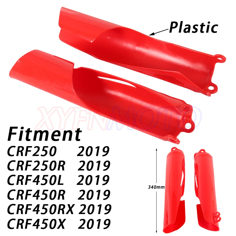 Motorbike Plastic Front Shock Absorber Fork Cover Guard For HONDA CRF250 CRF250R CRF450L CRF450R CRF450RX CRF450X 2019