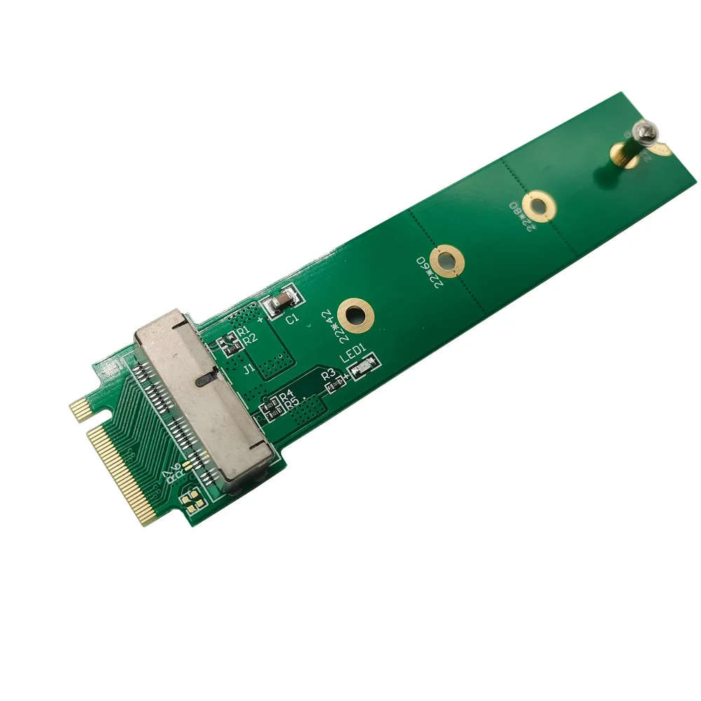 PCIE X4 M.2 NGFF M Key Adapter Riser Converter Card To 2013 2014 2015 A1466 A1465 Air Mac Pro SSD Expansion Add on Card M2 E-089