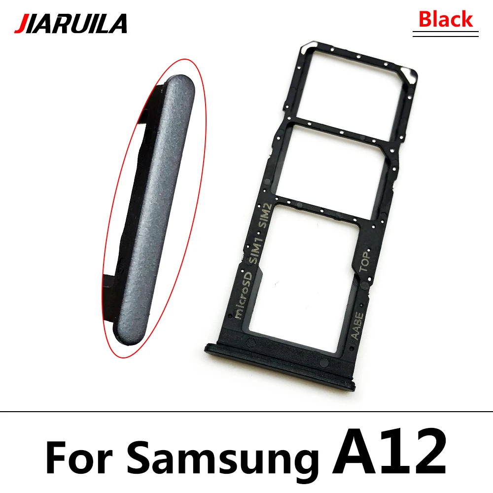 SIM-Karten fach für Samsung A12 A31 A51 A71 A125F Dual Micro SIM-Kartens teck platz Fach halter SD-Kartenleser Teile – Detail 18