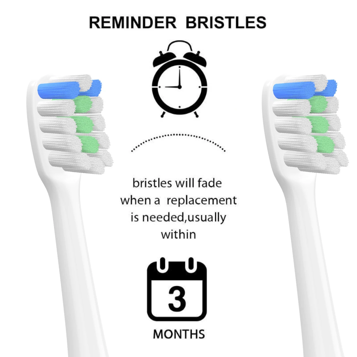 6 pçs soocas x3 x1 x5 substituição cabeças de escova de dentes para xiaomi mijia soocare x1 x3 sonic cabeças de escova de dentes elétrica