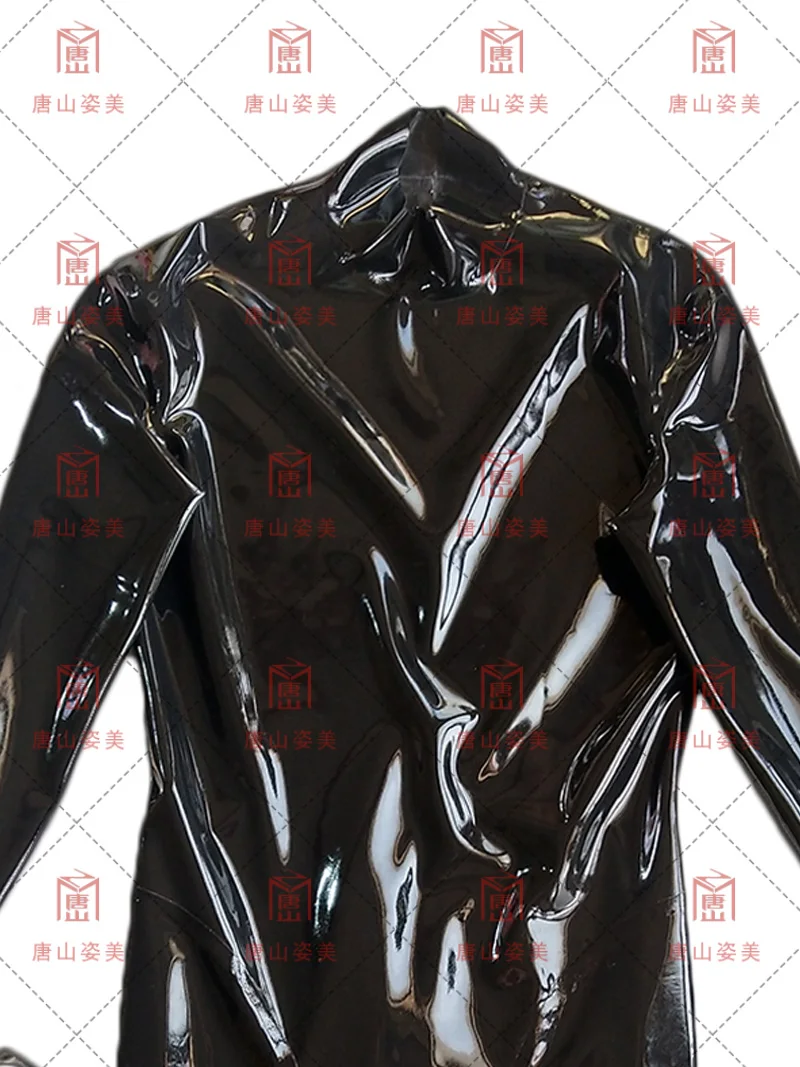 MEN LATEX CATSUIT SHOULDER ZIP FOOTLESS CUSTOM MADE