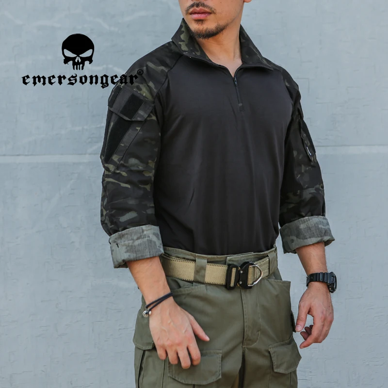 Imagem -02 - Emersongear g3 Camisas de Combate Tático Caça Airsoft Roupas Treinamento dos Homens Roupas Esportivas ao ar Livre Camuflagem Multicam