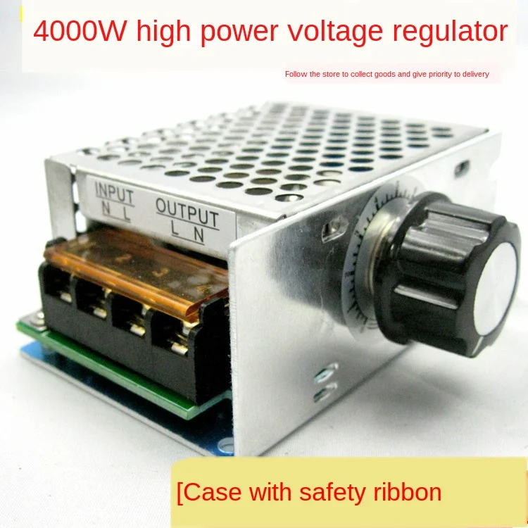 

4000W Imported High-Power Silicon Controlled Electronic Voltage Regulator Dimming Speed Regulating Temperature 220v