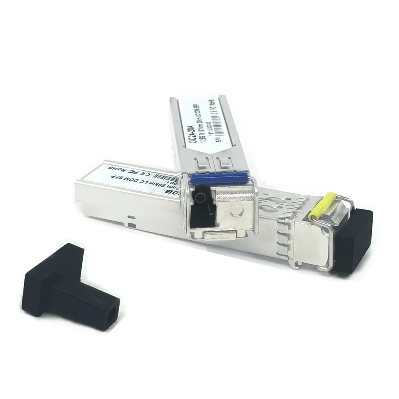 Módulo de fibra óptica lc sfp, 1.25g, lc 20km, 1310/nm, módulo sfp monofibra, transceptor para compatibilidade de swtich onu olt