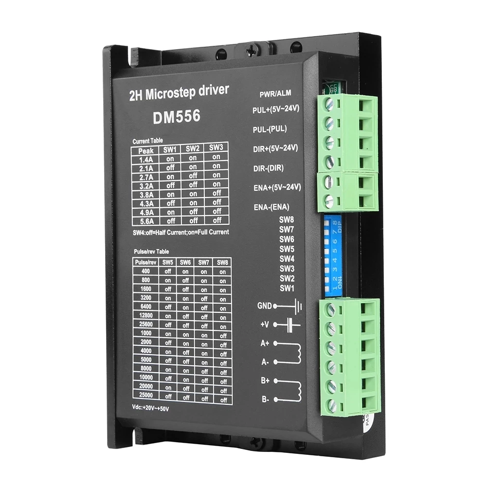 Nema 23 3N.m stepper motor kit DM556 digital stepper motor driver 2-phase 5.6A cnc engraving machine kit