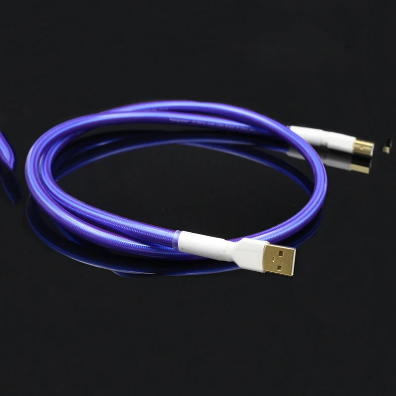 

Hi-End QED 6N OCC pure copper hifi audio USB interconnect cable with Gold plated USB plug connector