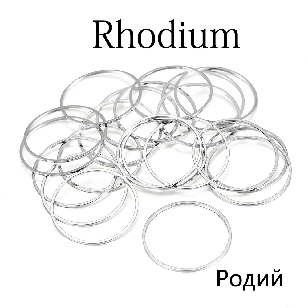 20-50 stücke Ohrringe machen 8-60mm Creolen Ohrring Drähte Anschlüsse geschlossene Kreis ringe für DIY Anhänger Schmuck herstellung Zubehör – Detail 12