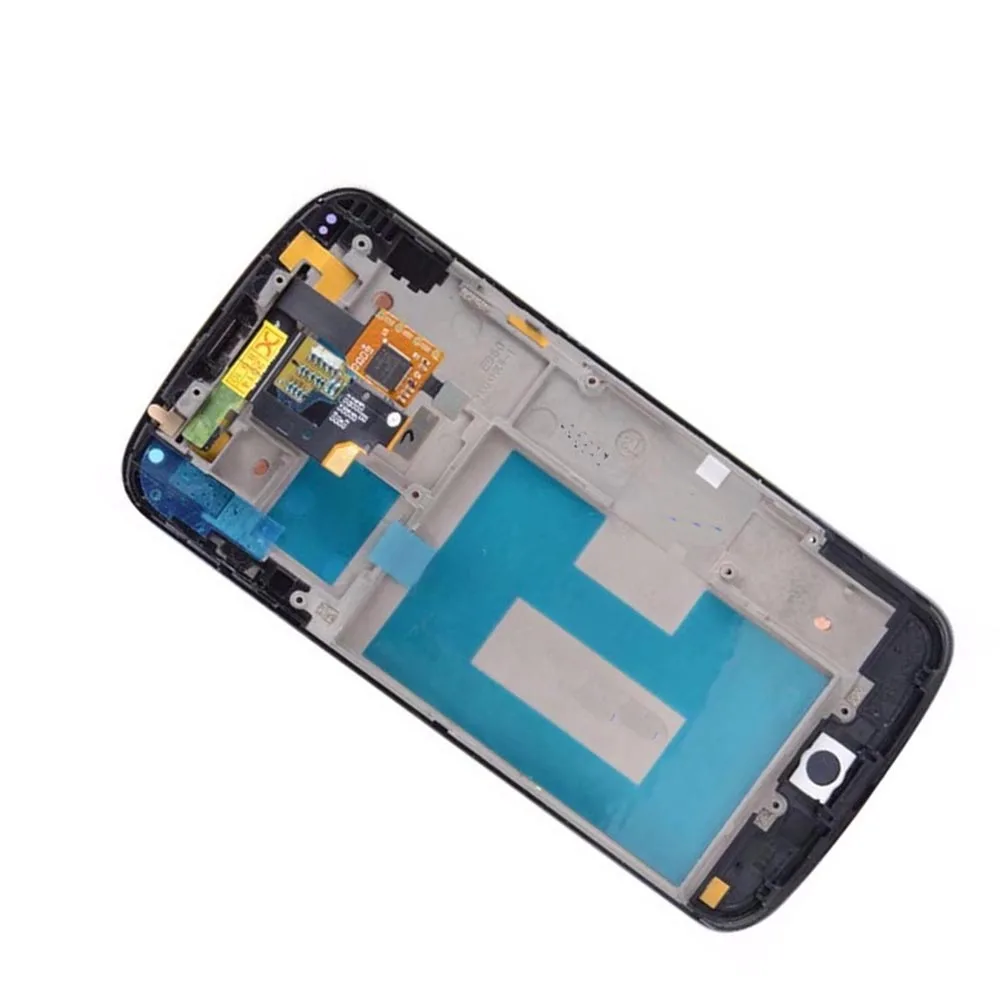 With Frame For LG Google Nexus 4 E960 LCD Display Screen With Touch Digitizer Assembly Repair parts For LG E960 LCD