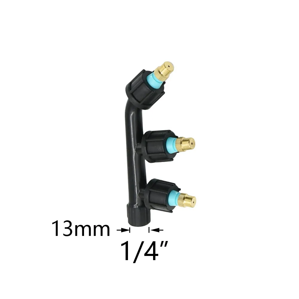 1/4 1/2 Cal rolnicze miedzi rozpylanie dysza opryskiwacza pojedyncze/podwójne/trzy dysza głowicy nawadnianie ogrodu zraszacz pestycydów