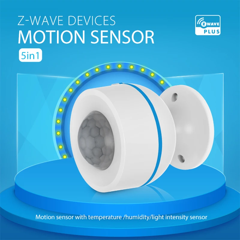 Detector de Movimento com Sensor de Temperatura e Umidade, Sensor PIR, Top Z Wave Plus Série 700, Trabalhar com Smartthing,Vera