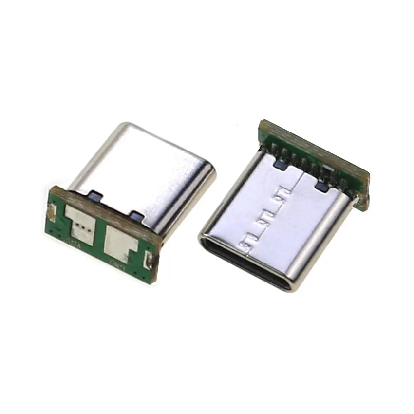 YuXi USB 3.1ประเภท C แจ็คชายแนวตั้ง Patch Board 16pin ข้อมูลแถบ PCB USB-C ชาย16P USB C พอร์ต