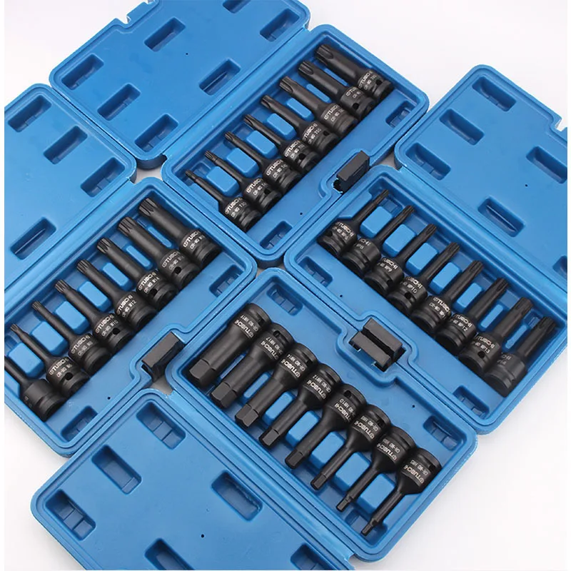 8PCS 1/2 "Zoll Stick Elektrische Bohrer Buchse Adapter Cr-Mo Auswirkungen Bit steckdosen MP/M/T/H 78MM Hight Auswirkungen Buchse Set Hand Werkzeuge