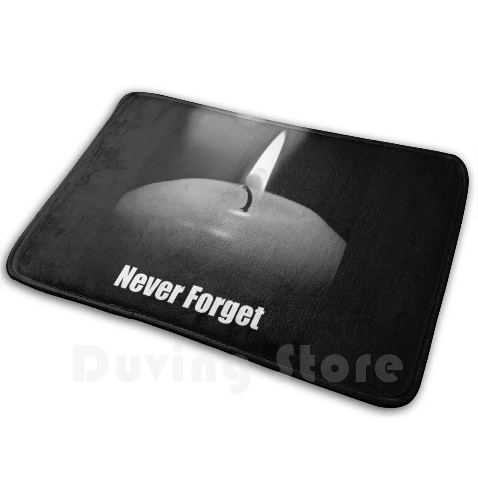 Never Forget Carpet Mat Rug Cushion Soft Non-Slip Remembrance Candle Never Forget Memorial Memorial Day Peace