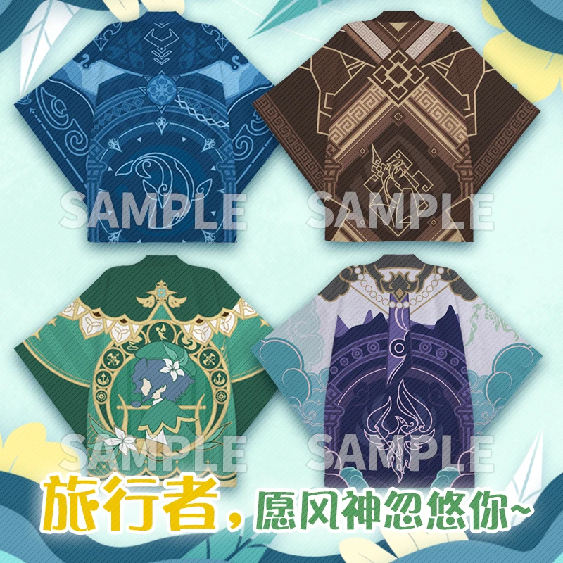 2021 new Genshin Impact game fan element logo ZHONGLI two-dimensional animation peripheral classic haori clothes cloak