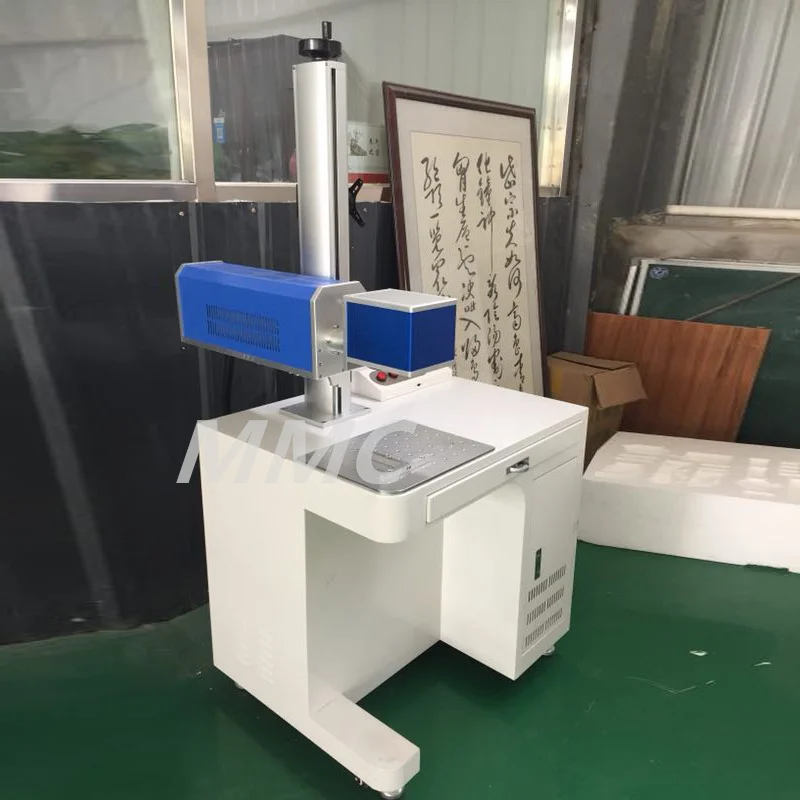 MMC World Sales Champion Raycus Fiber Laser Marking Machine 20W 30W 50W Laser Engraving Price 3D Three-Dimensional Rotation Axis