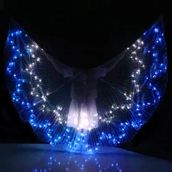 Belly Dance LED Wings Colorful LED Dance Props Newest LED ISIS Wings Adults Belly Dance Professional Accessory No Stick