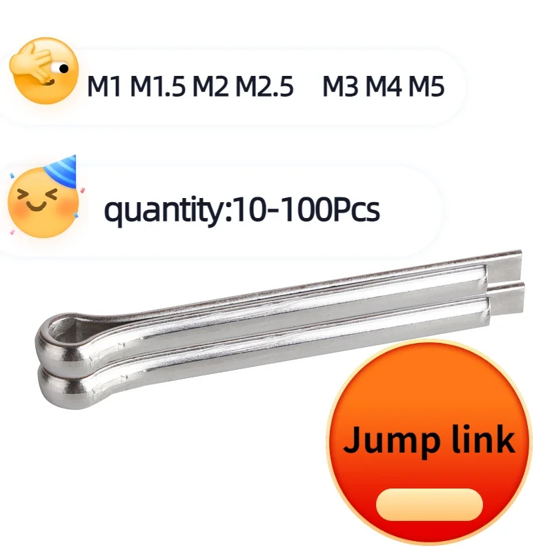 10-100pcs M1 --M4 M5 M6 M7 Spring R Type Cotter Pin Retaining Clips Wave R-shaped Pin Clamp Hair Tractor Pin for Car
