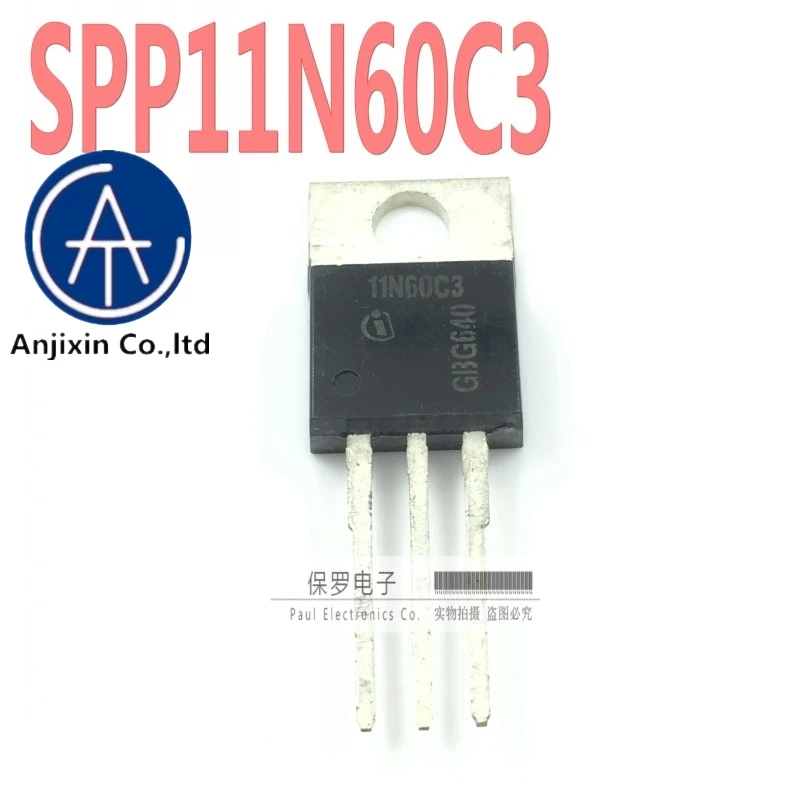 10 Uds 100% original nuevo real de efecto de campo transistor SPP11N60C3 11N60C3 11A/650V a-220