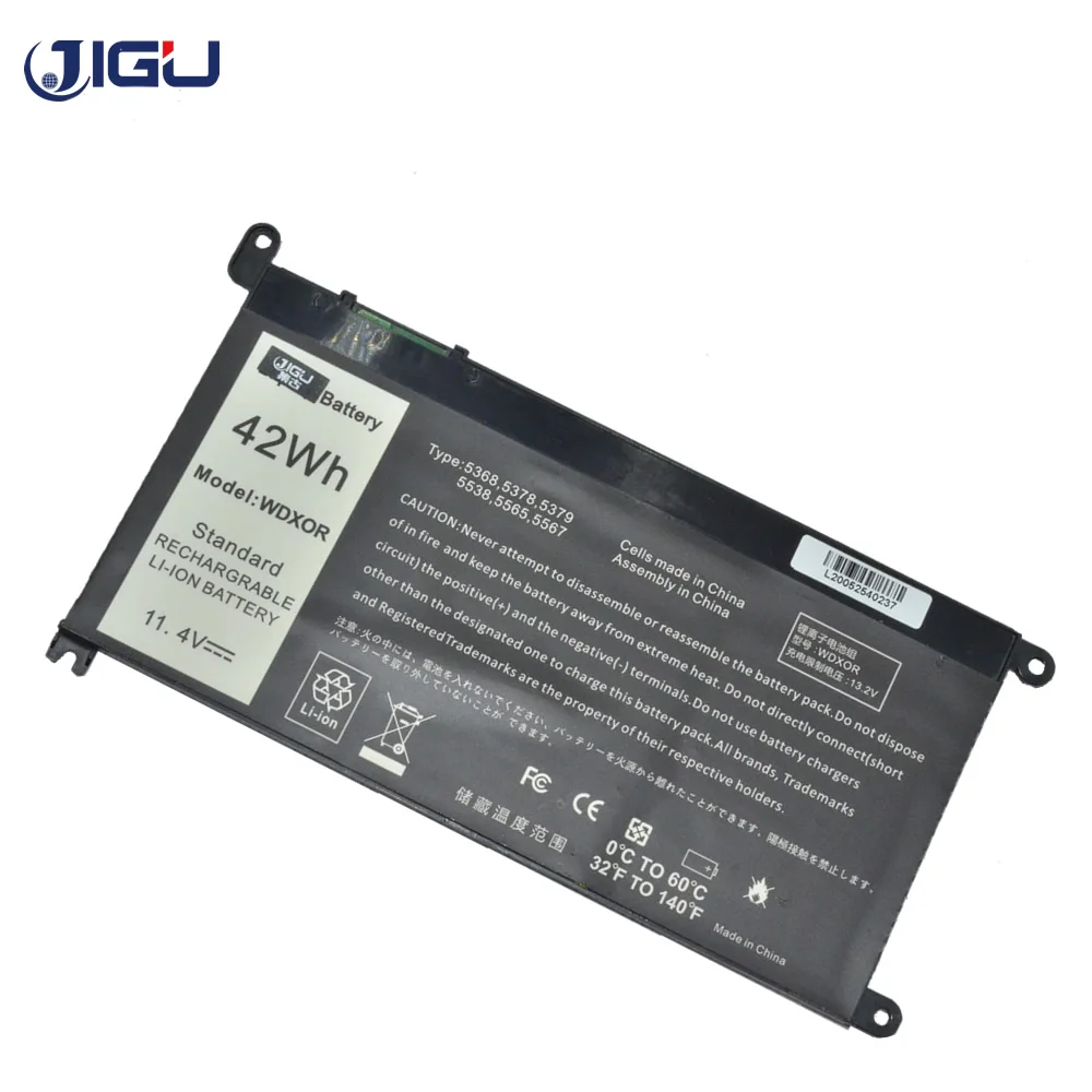 JIGU New Laptop Battery FW8KR WDXOR P62F P69G P26T 3CRH3 P75G For DELL For Latitude 3190 3180 3189 For Vostro 5468 5481 5568