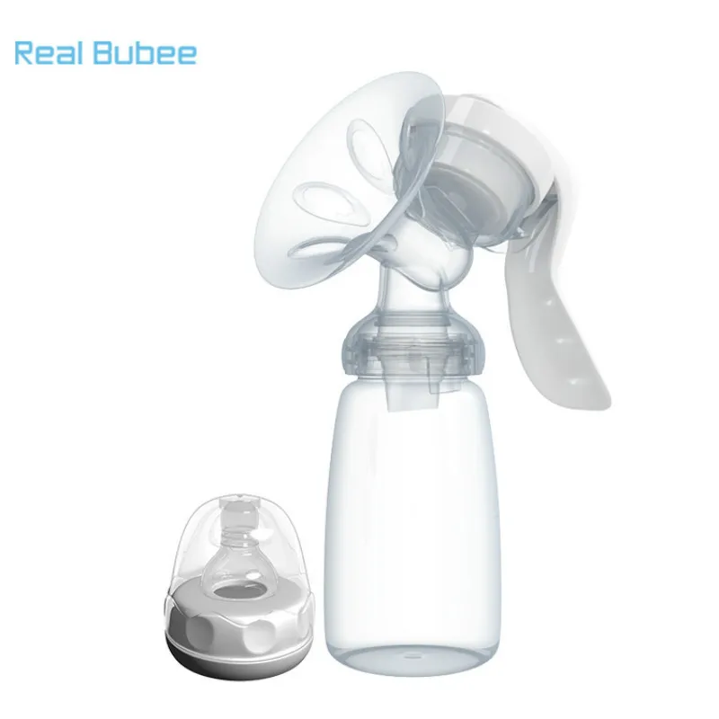 Real Bubee Manual breast pump suction large Maternal products milking device  pullout  lactation  prolactin  manual sucker