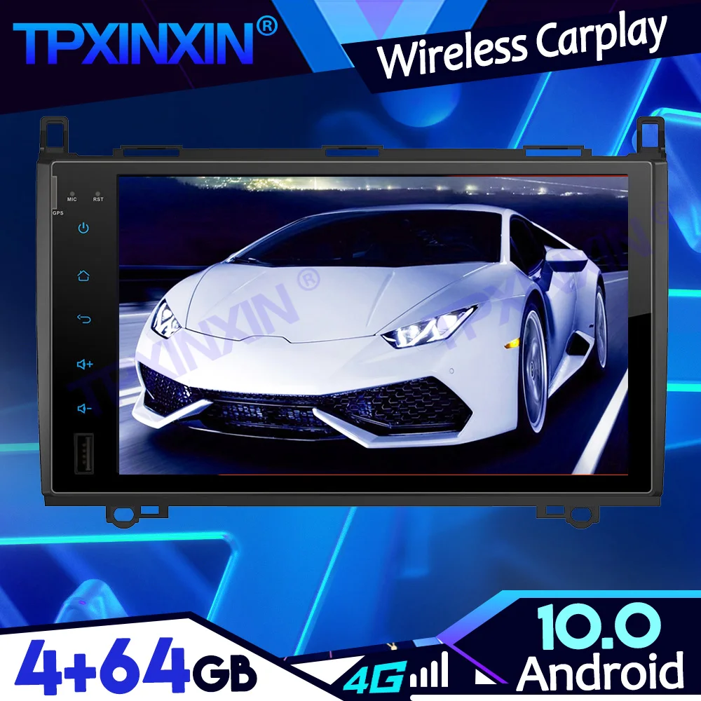 

IPS Android 13.0 PX6 4-64G Carplay для Mercedes Benz Автомобильный DSP Ленточный рекордер Головное устройство Навигация GPS Авто Радио Мультимедийный плеер