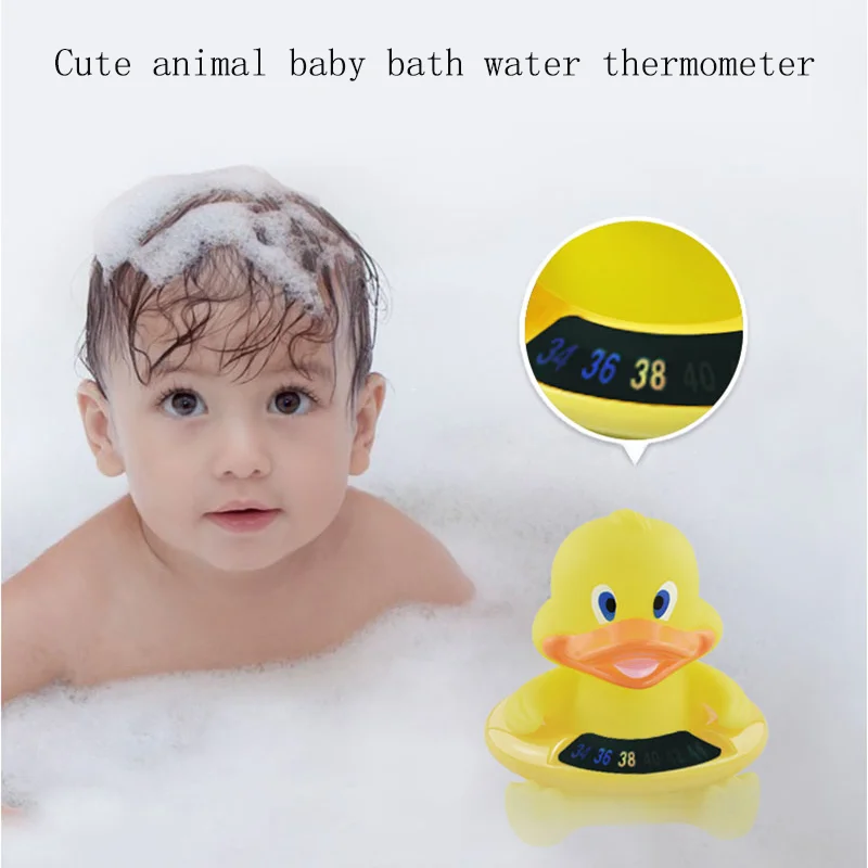 Thermomètres à eau de sécurité pour le bain de bébés, mignon, canard, ours, over, numérique, capteur de température, jouet, 1 pièce