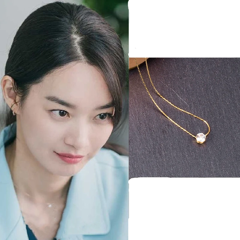 Shin Min A Coastal village Cha-Cha-Cha korea same Drama Fashion new necklace high-quality for women