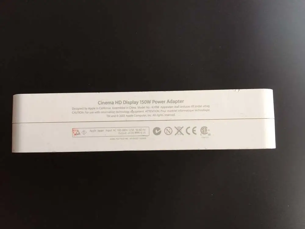 ตรวจสอบและแนะนำสายชาร์จอะแดปเตอร์ AC สำหรับจอภาพ Apple A1098 150W ที่ใช้งานได้จริงในชีวิตประจำวัน