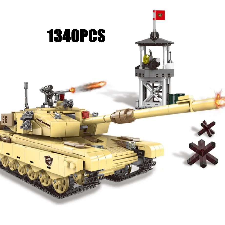 

Ww2 Modern Military Across Battlefield Type 99 Main Battle Tank Batisbricks Moc Building Block World War Army Figures Brick Toy