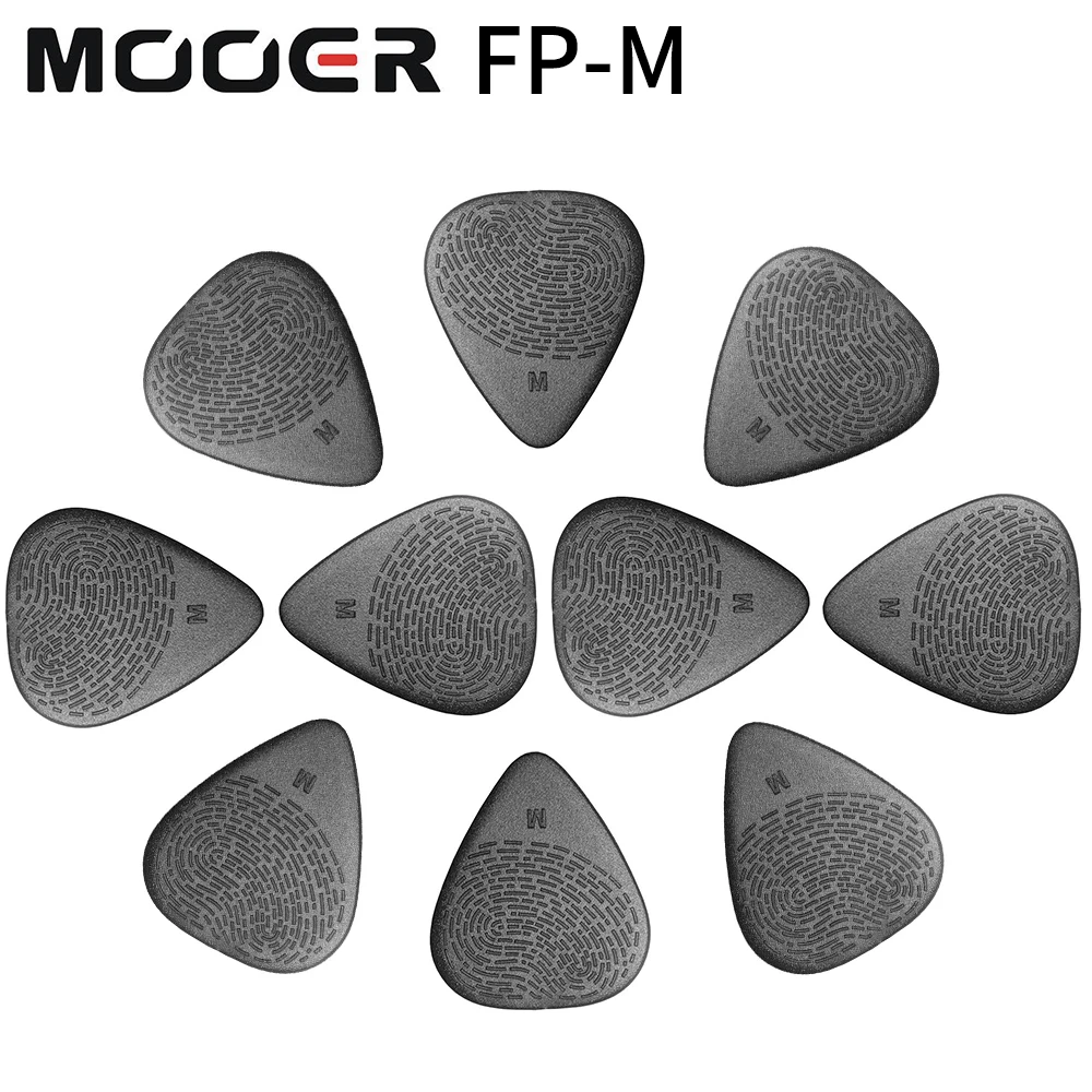 Mooer Fp-M Fingerprint Guitar Pick Medium 1.07Mm 10 Pieces FPM/FPL/FPT