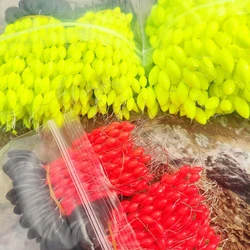 50 set/lot Seven Star Float Bobber Beans S/M/L Size Easy Use Rig Making Floating Beans Red/Yellow Oval Beads Carp Fishing  J447