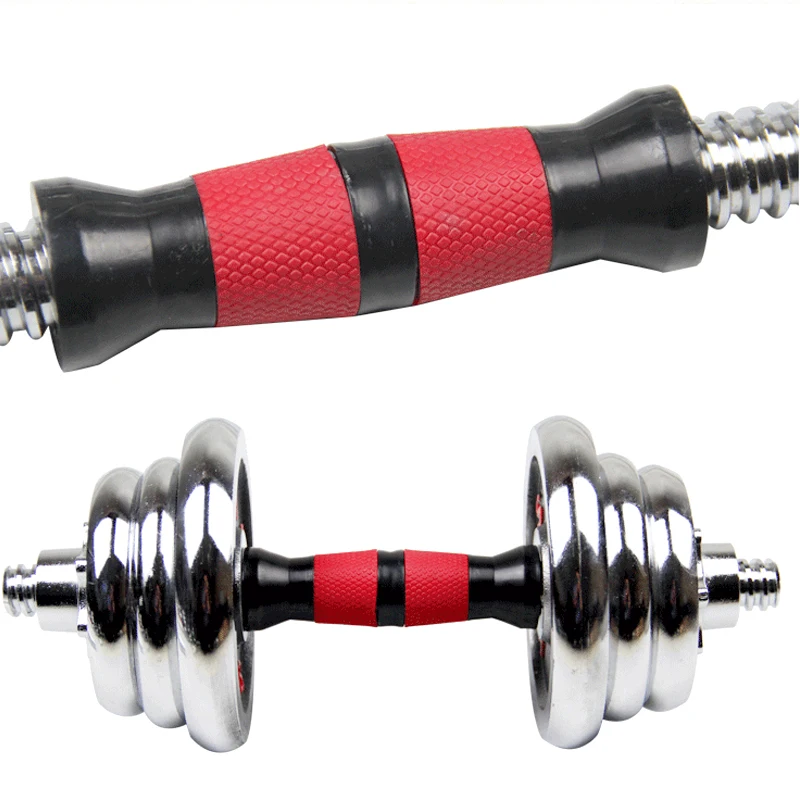 30/35/40/45cm Length Fitness Dumbbell Bars With Clamps Standard Dumbbell Handles for 25mm Weight Plate Gym Weightlifting Workout