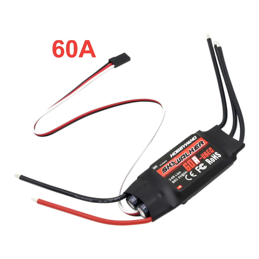 Tốt Bán Hobbywing Skywalker 30A 40A 50A 60A 80A Không Chổi Than ESC Điều Khiển Tốc Độ Với BEC Cho RC Máy Bay Trực Thăng