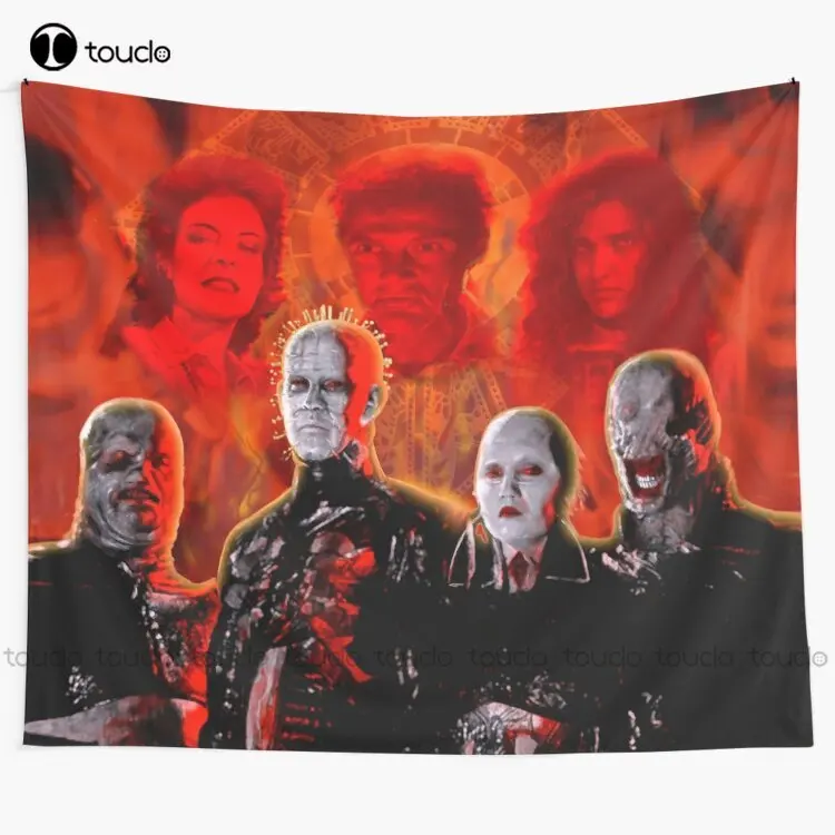 Hellraiser Cenobites Tapestry Floral Tapestry Tapestry Wall Hanging For Living Room Bedroom Dorm Room Home Decor Wall Covering