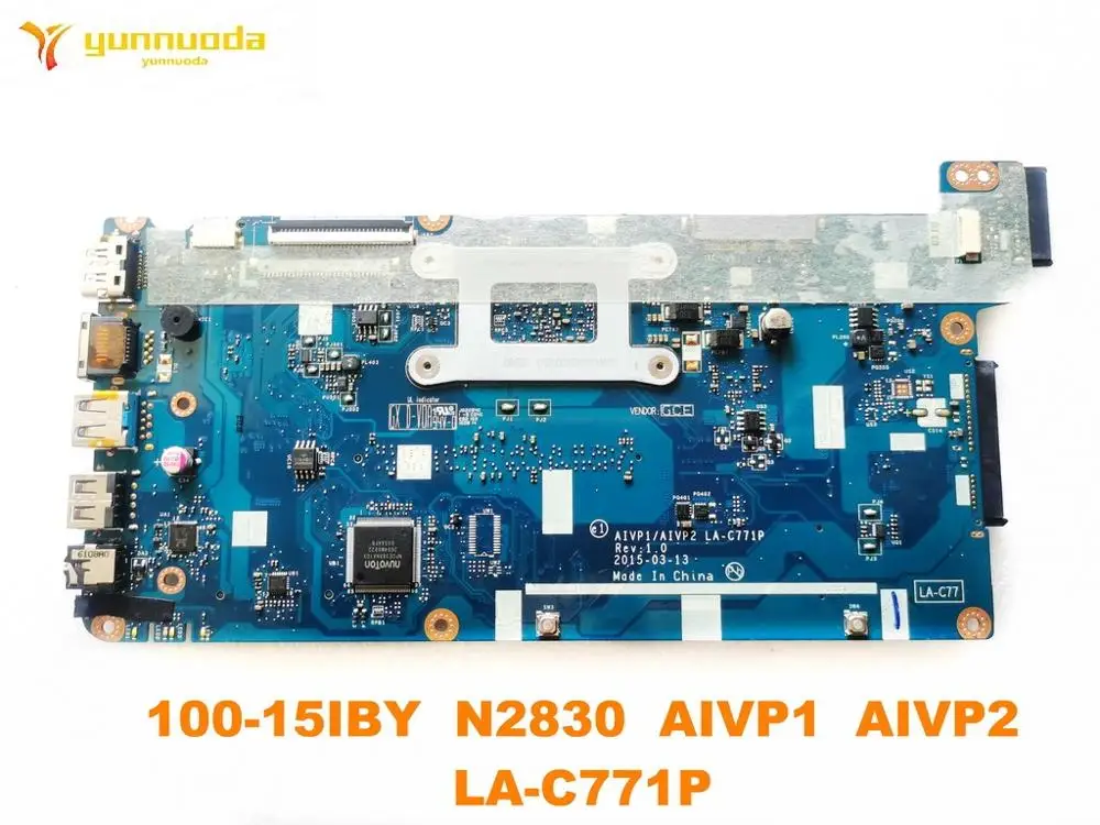 Original for Lenovo 100-15IBY laptop motherboard 100-15IBY  N2830  AIVP1  AIVP2  LA-C771P tested good free shipping