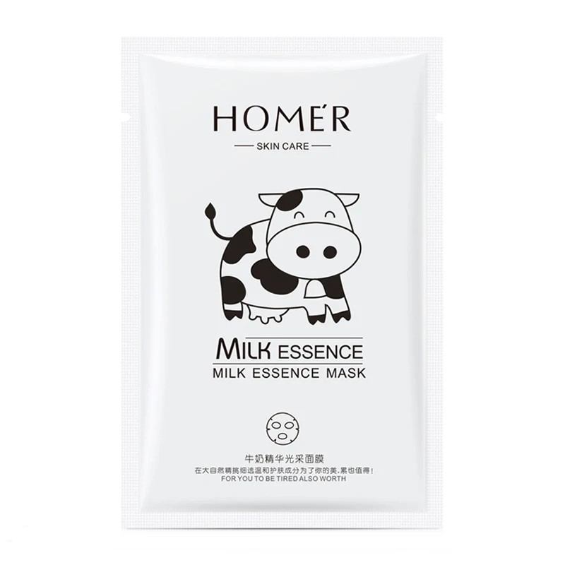 3pieces Milk Essence Whitening Depth Replenishment Oil-control Moisturizing Facial Sheet facial Mask Brighten Skin Tony Moly