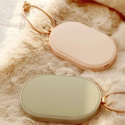 Hand Warmer Power Bank Electric Portable 2 in 1 Type-C USB Rechargeable 5000mAh Hand Warmer for Phone Christmas Gift Friends