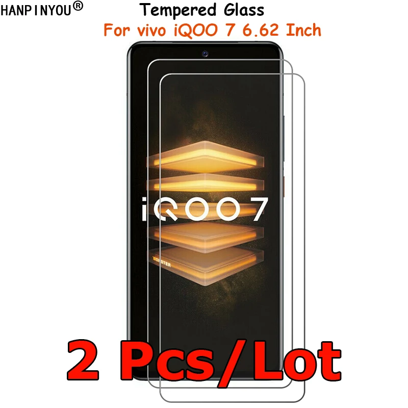 2 Pcs/Lot For vivo iQOO 7 iQOO7 India Legend Clear Tempered Glass Screen Protector Explosion-proof Protective Film Guard