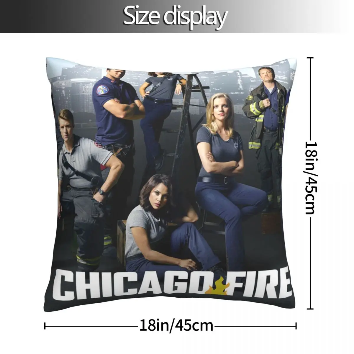 Chicago Fire pillowcase printed cushion cover sofa waist pillow pillow cover