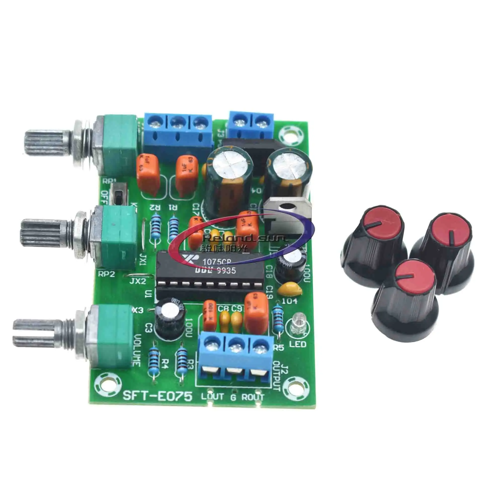 XR1075 12V Preamp BBE Sound Board Preamplifier BBE Sound Surround Effect Amplifier Preamp Audio Board Module