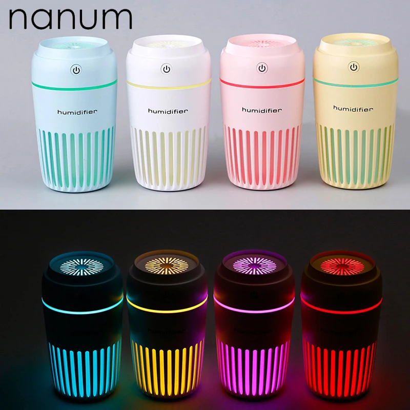 Creative Car Essential Oil Diffuser Mini Ultrasonic Space cup humidifier LED Light USB Aromatherapy Fogger for Office Home