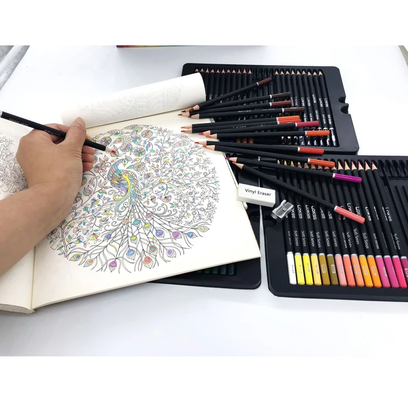 72 Colors Professional Color Pencil Set Iron Box Colored Colour Drawing Pencil Lapices De Colores School Artist Supplies image 5