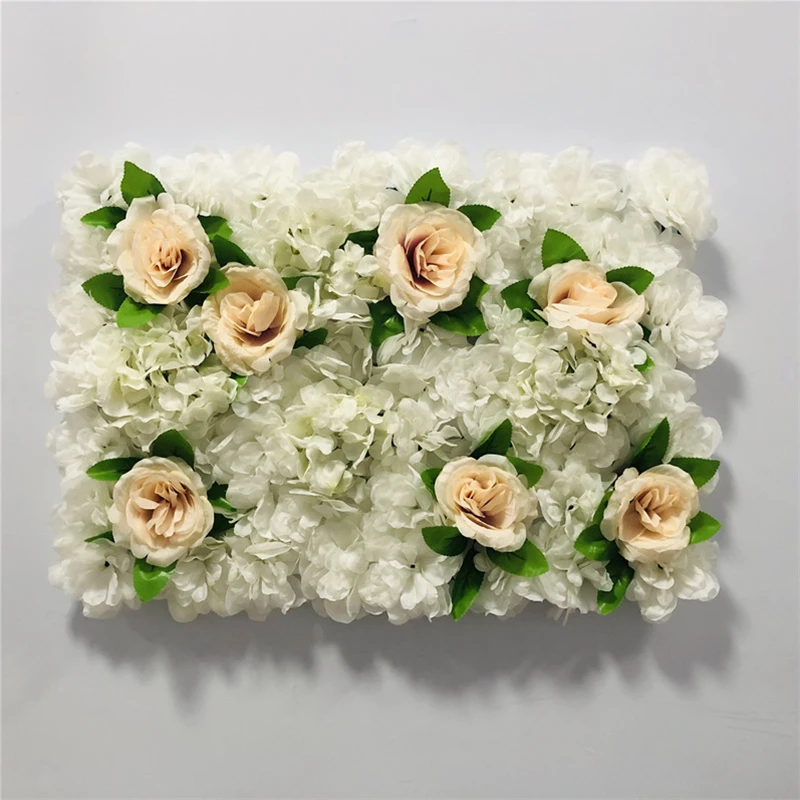 Artificial Flowers DIY Wedding Decoration Flower Wall Panels Silk Rose Hydrangea Flower Christmas Decor Wedding Backdrop Flower