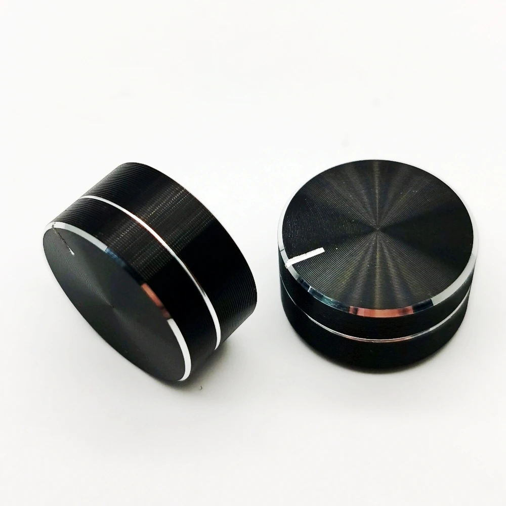 21*10mm 6mm Shaft Hole Aluminum Alloy Potentiometer Control Knob Volume Audio Encoder Knob cap 21X10mm (dh)