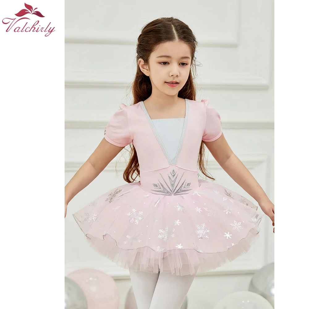 New Princess Ballerina Dance Costume Kids Flower Party  Ballet Tutu Dress for Girls