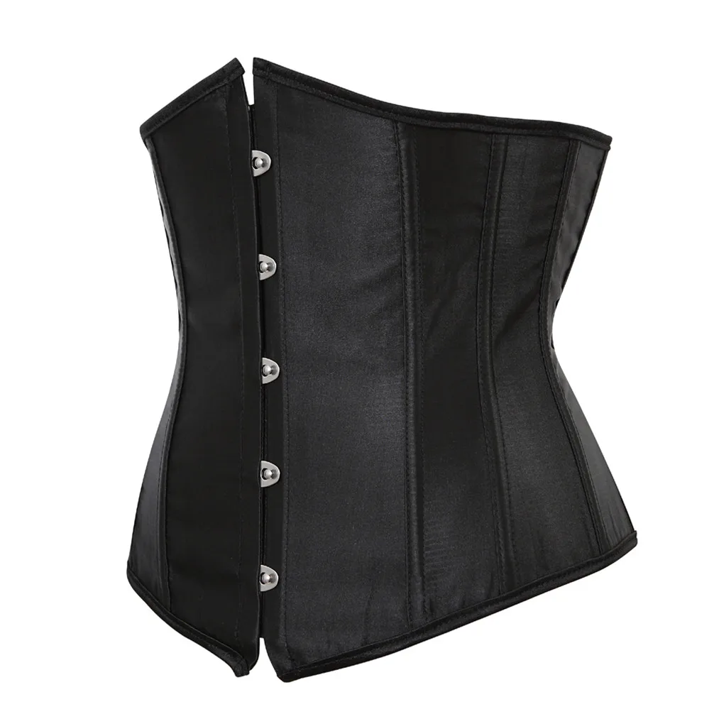 Corsé bajo el pecho para mujer, ropa interior Sexy, adelgazante de cintura, moldeador de cuerpo, Top Steampunk con cordones, cinturón blanco