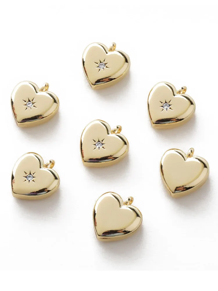 2pcs 14K Gold Plated Rectangular Findings For Jewelry Making Pendant Earrings Supplies with Water Drop Core